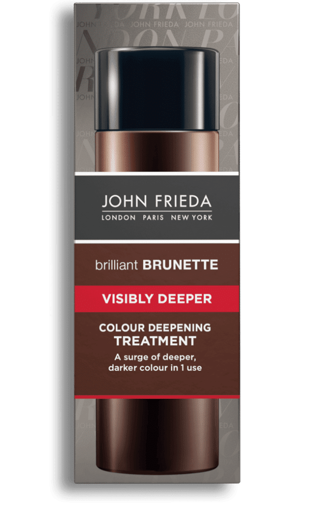 John Frieda Brilliant Brunette Visibly Deeper Colour Deepening Treatment to turn hair darker in one treatment