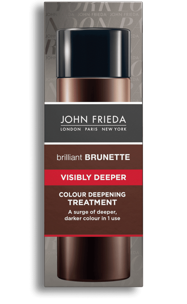 go from blonde to dark blonde and brunette at home with John Frieda Brilliance Brunette