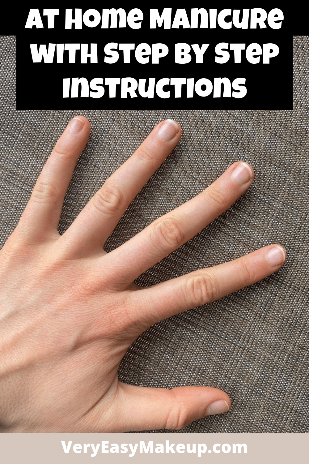 at home manicure with step by step instructions