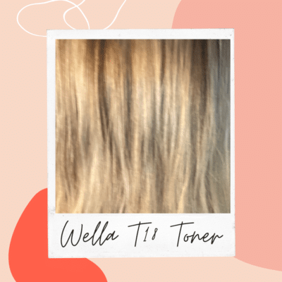 Wella T18 toner after picture when used on dark blonde hair with developer and no bleaching hair first