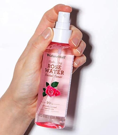 best rose water facial toner spray by NATUREWELL