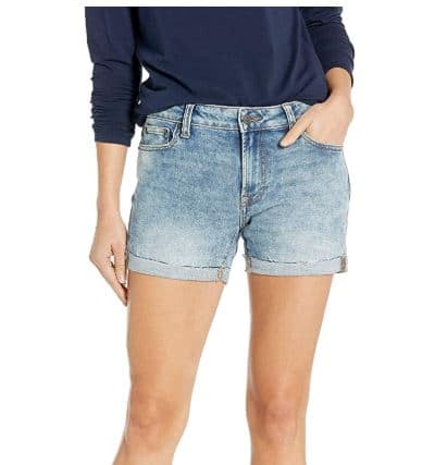 Amazon Brand - Goodthreads Women's Denim Turn-Cuff Short