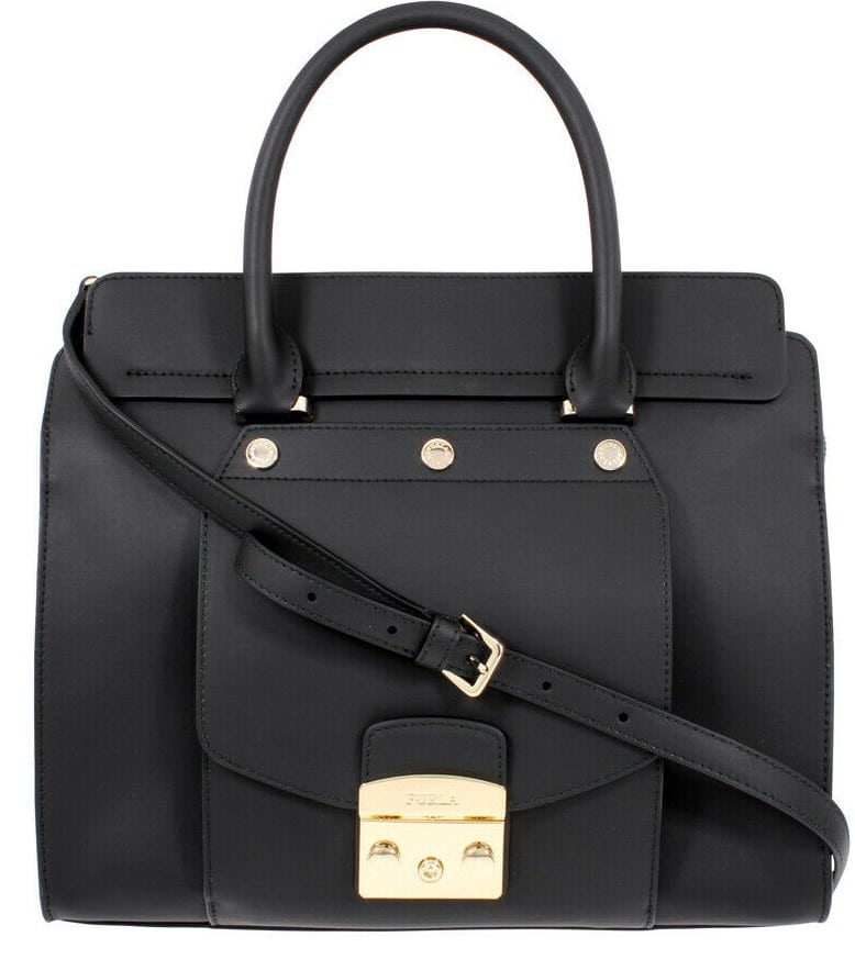 Furla Metropolis Magia Ladies Medium Back Onyx Leather Satchel