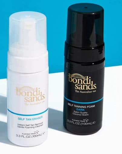 Bondi Sands self tanning foam lotion for pale skin and fair skin