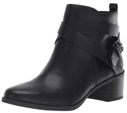 Anne Klein Javen Ankle Bootie_comfortable leather ankle bootie to wear with skirts