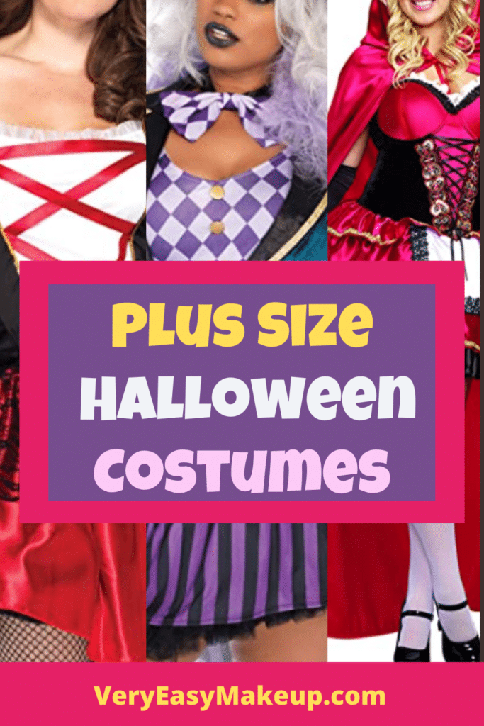 Plus Size Halloween costumes and plus size Halloween costumes ides for females and larger ladies from Very Easy Makeup