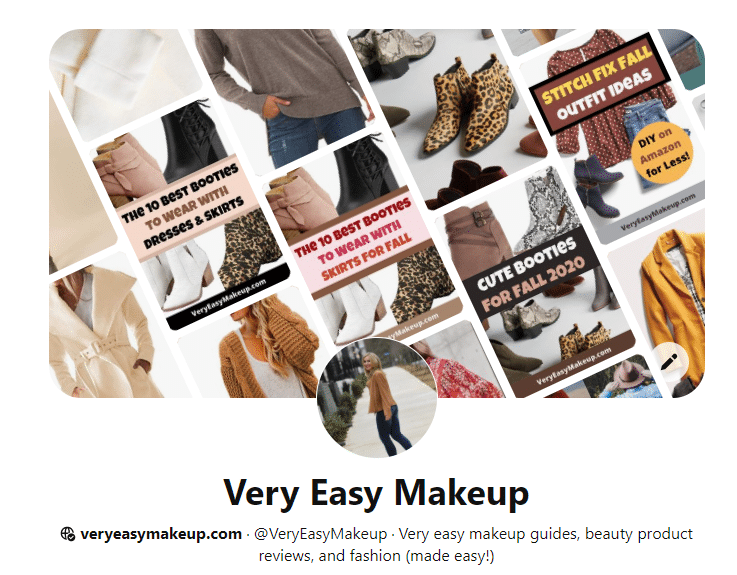 Very Easy Makeup Pinterest Page with outfit ideas, very easy makeup tips, and hair products to buy online