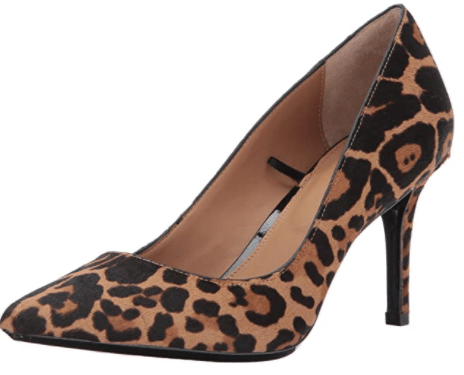comfortable leopard print heels and leopard print pumps by Calvin Klein for Stitch Fix fall outfits and sexy date night heels for fall or summer fashion
