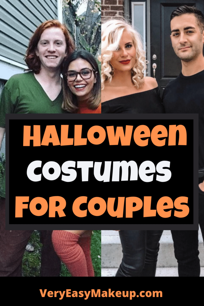 easy DIY Halloween costumes for couples that are cute and fun and cheap costume ideas from Very Easy Makeup that you can buy on Amazon
