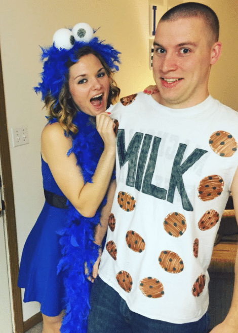 What You Need for a CUTE & EASY DIY Cookie Monster Costume.