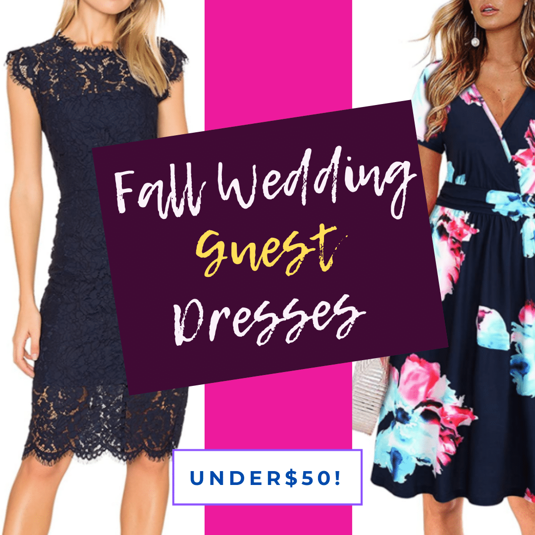 2020 fall wedding guest dresses and wedding dress outfits for a wedding for less than $40 online from Amazon for a September or October wedding recommended by Very Easy Makeup