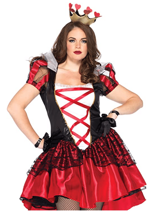 plus size sexy Queen of Hearts Halloween costume from Leg Avenue from Disney's Alice in Wonderland