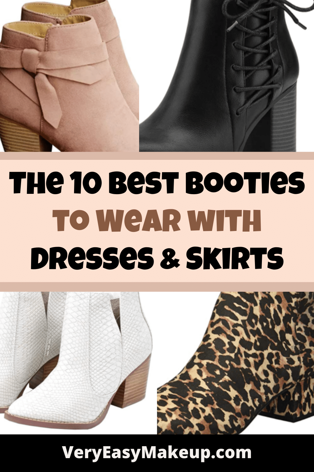 The best booties to wear with dresses and skirts for fall.