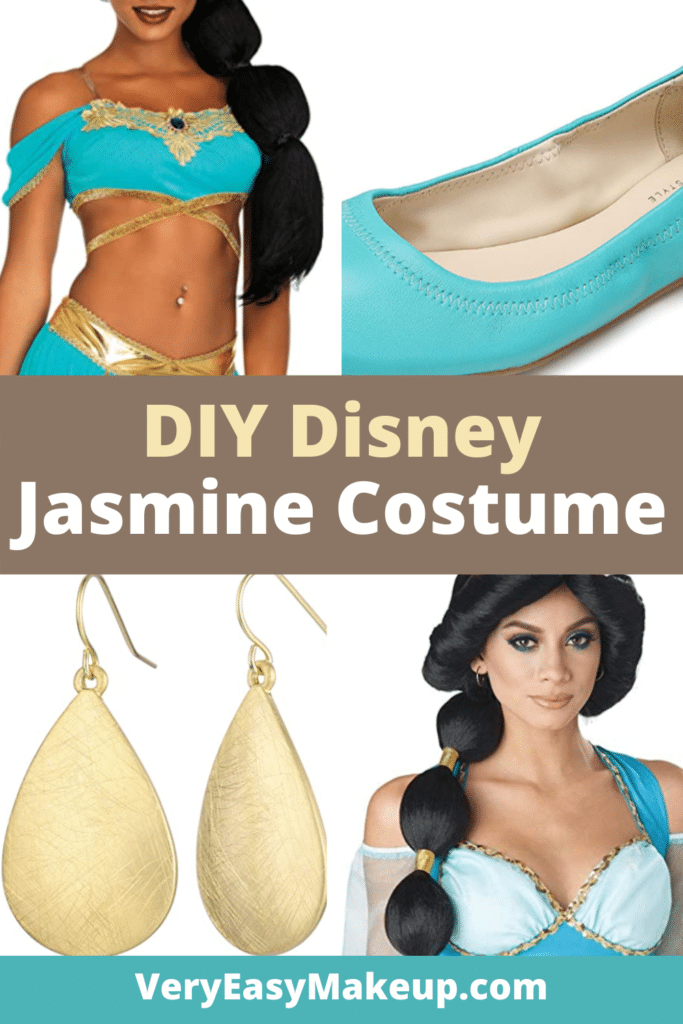 DIY Disney Jasmine Costume and Jasmine Outfit for Aladdin costume for women and Jasmine cosplay outfit for adults