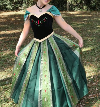 the best Disney Princess Anna coronation dress for women, cosplay, and Halloween
