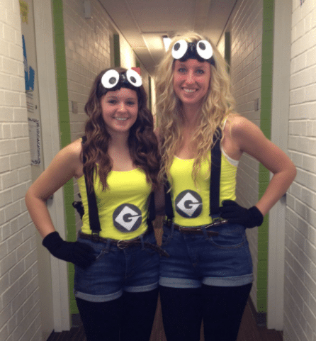 Minion DIY easy Halloween costume with regular clothes from your closet
