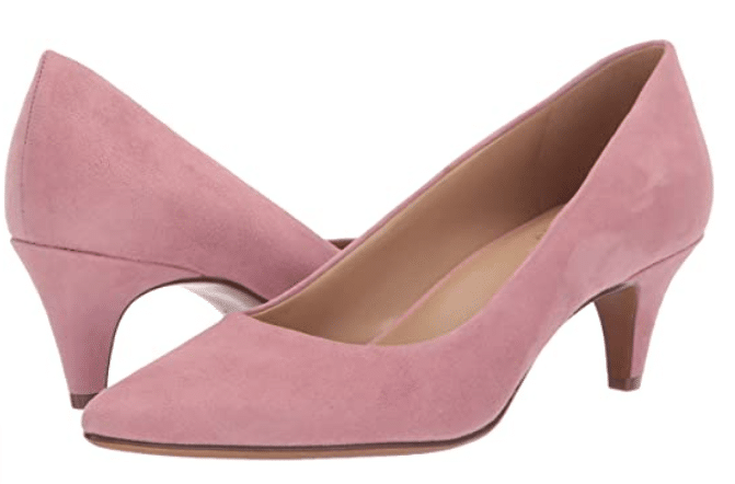 Naturalizer women's light pink suede low heels and women's beverly pump
