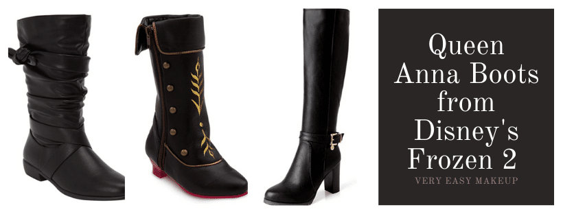 Queen Anna boots for adults and women from Disney's Frozen 2