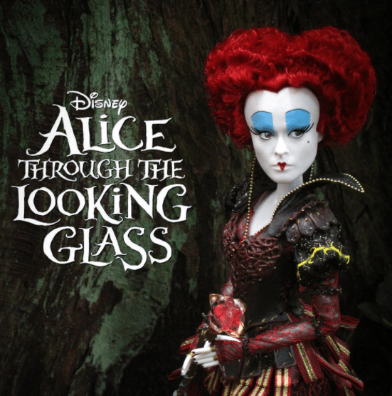 Queen of Hearts costume from Disney new Alice movie of Alice through the Looking Glass with red hair costume idea