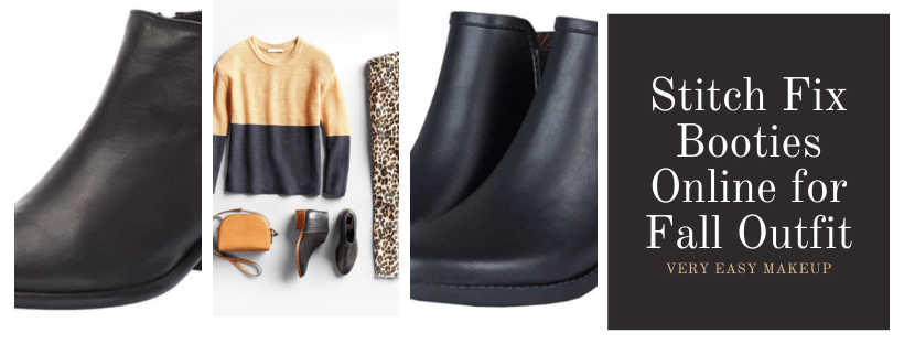 Stitch Fix booties online for fall outfit by Very Easy Makeup to buy online from Amazon for less to copy the Stitch Fix fall outfits