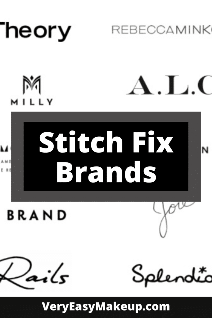 Stitch Fix designer brands and Stitch Fix brands list by Very Easy Makeup