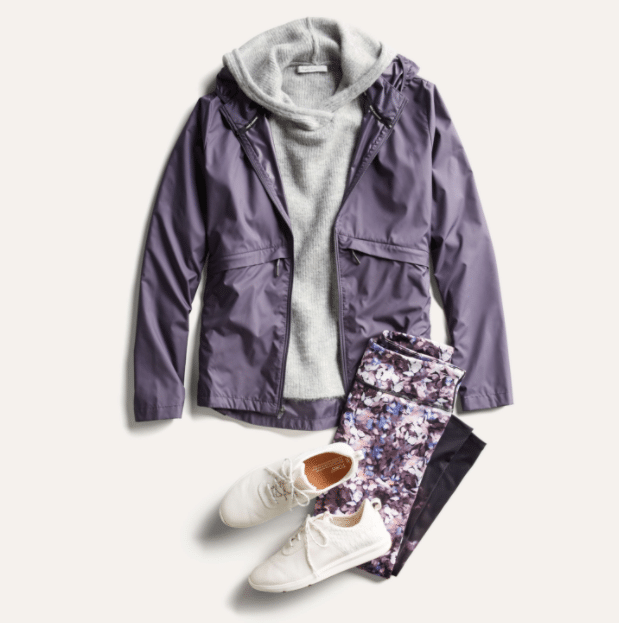 Stitch fix fall purple athleisure wear outfit for fall or spring