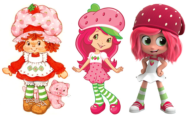 Strawberry Shortcake as a Costume Idea with Pink Hair.