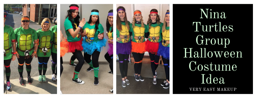 Teenage Mutant Ninja Turtles Halloween Costume Ideas for groups at work by Very Easy Makeup