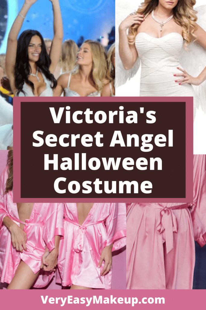 Victoria's Secret angel Halloween costume guide and VS Angel costume ideas by Very Easy Makeup