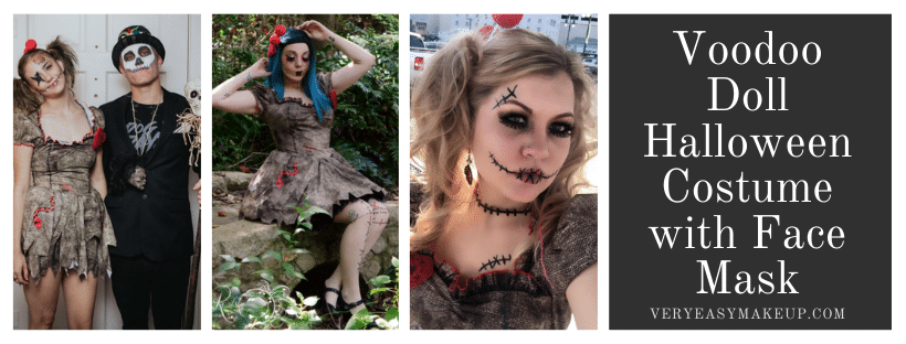 Voodoo Doll Halloween Costume Ideas by Very Easy Makeup