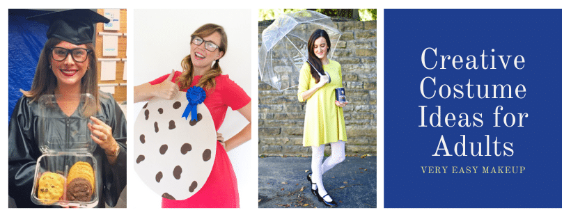 creative DIY Halloween costume ideas for adults and last minute DIY costumes for adults for Halloween by Every Easy Makeup