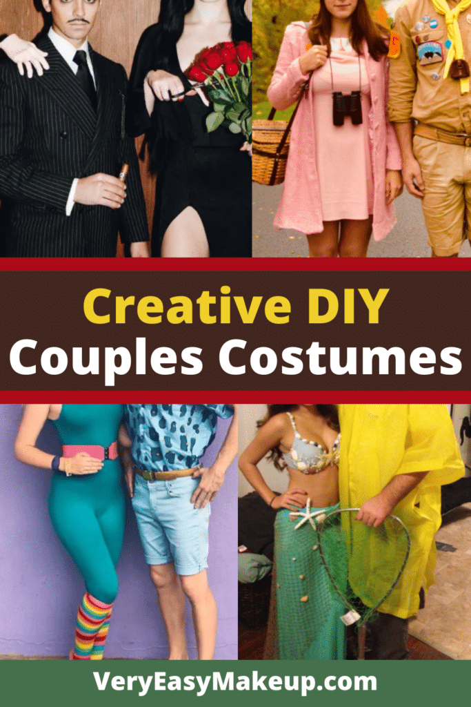 creative couples costumes and unique couples Halloween costume ideas by Very Easy Makeup