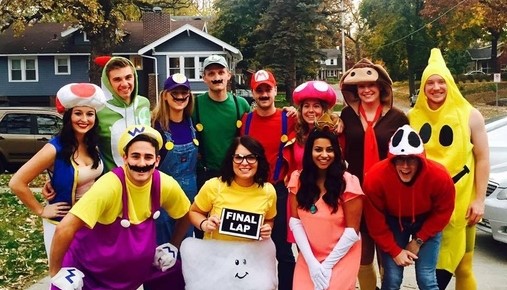 cute group Halloween costumes for college students with guys and girls