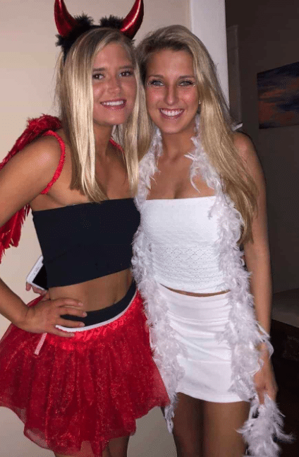 devil and angel sexy Halloween costume idea