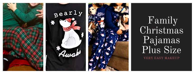 family Christmas pajamas plus size
