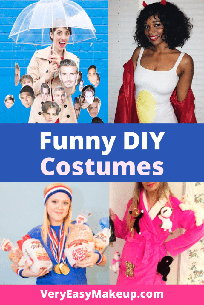 funny Halloween costumes for women and DIY funny and creative last minute costumes for adults and women