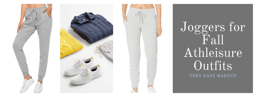 grey joggers and grey sweatpants online for fall 2020 athleisure wear outfits and fall Stitch Fix outfit ideas by Very Easy Makeup