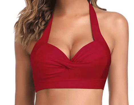 red bikini top for Disney's Jasmine red outfit from Aladdin for women