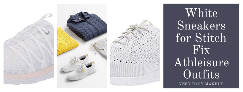 white sneakers by Puma and Cole Haan for weekend casual outfits and casual white sporty women's walking sneakers for athleisure wear outfits by Stitch Fix by Very Easy Makeup