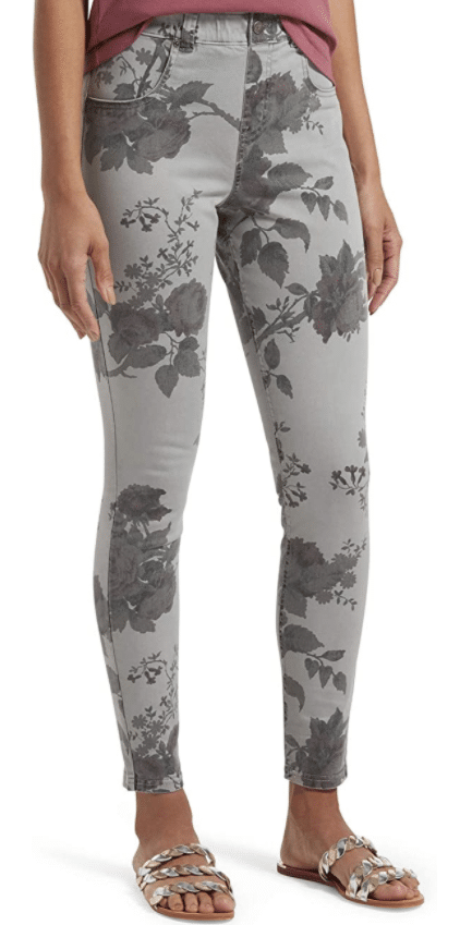 women's grey floral print jeans on Amazon for fall Stitch Fix weekend outfits