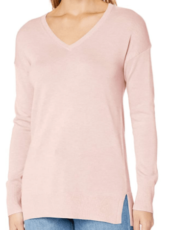 women's v neck light pink sweater for fall Stitch Fix casual weekend outfits