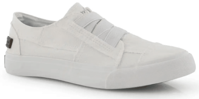 women's white casual sneakers by Blowfish