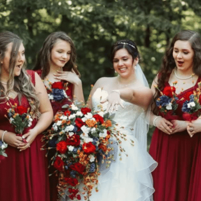 Burgundy Bridesmaid Dresses for Fall Wedding