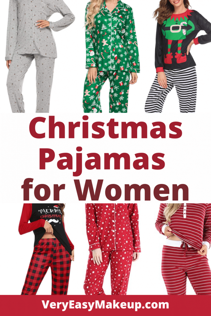 Christmas Pajamas for Women by Very Easy Makeup