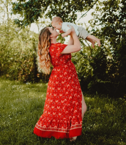 Fall Boho Dress for Photo shoot with mom and baby