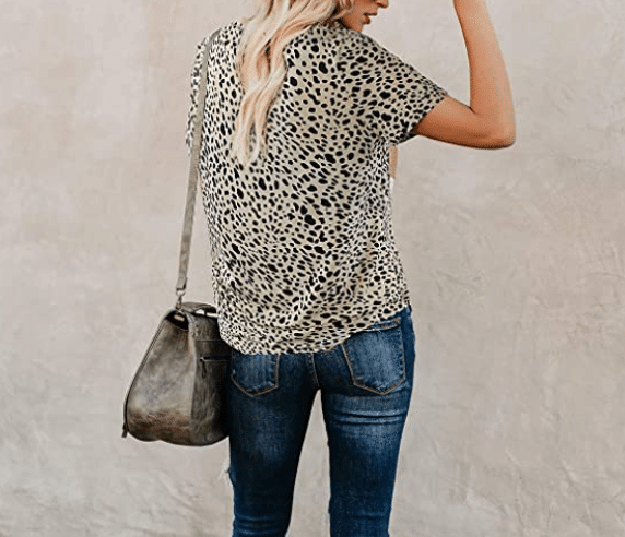 Leopard Print Shirt with Black and White