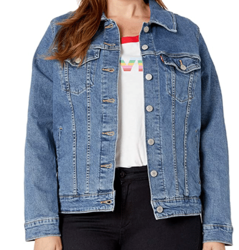 Plus Size Jean Jacket for Athleisure Outfits