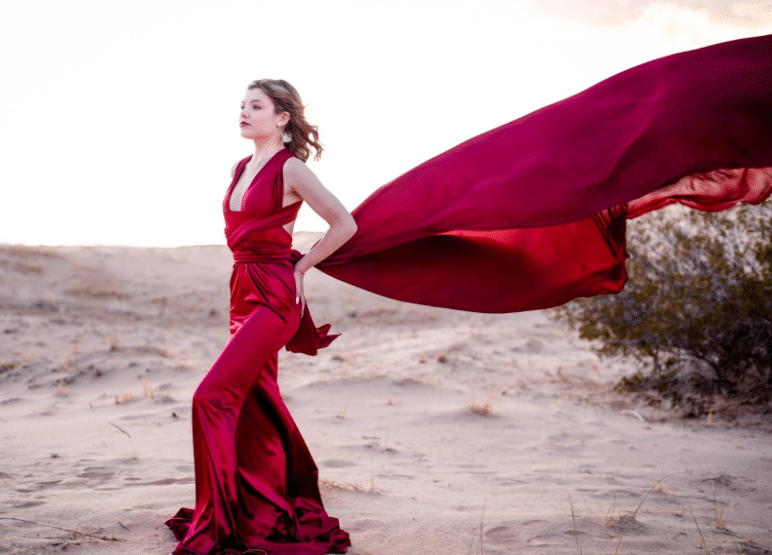 Sexy Photo Shoot Idea with Red Dress for Photographers
