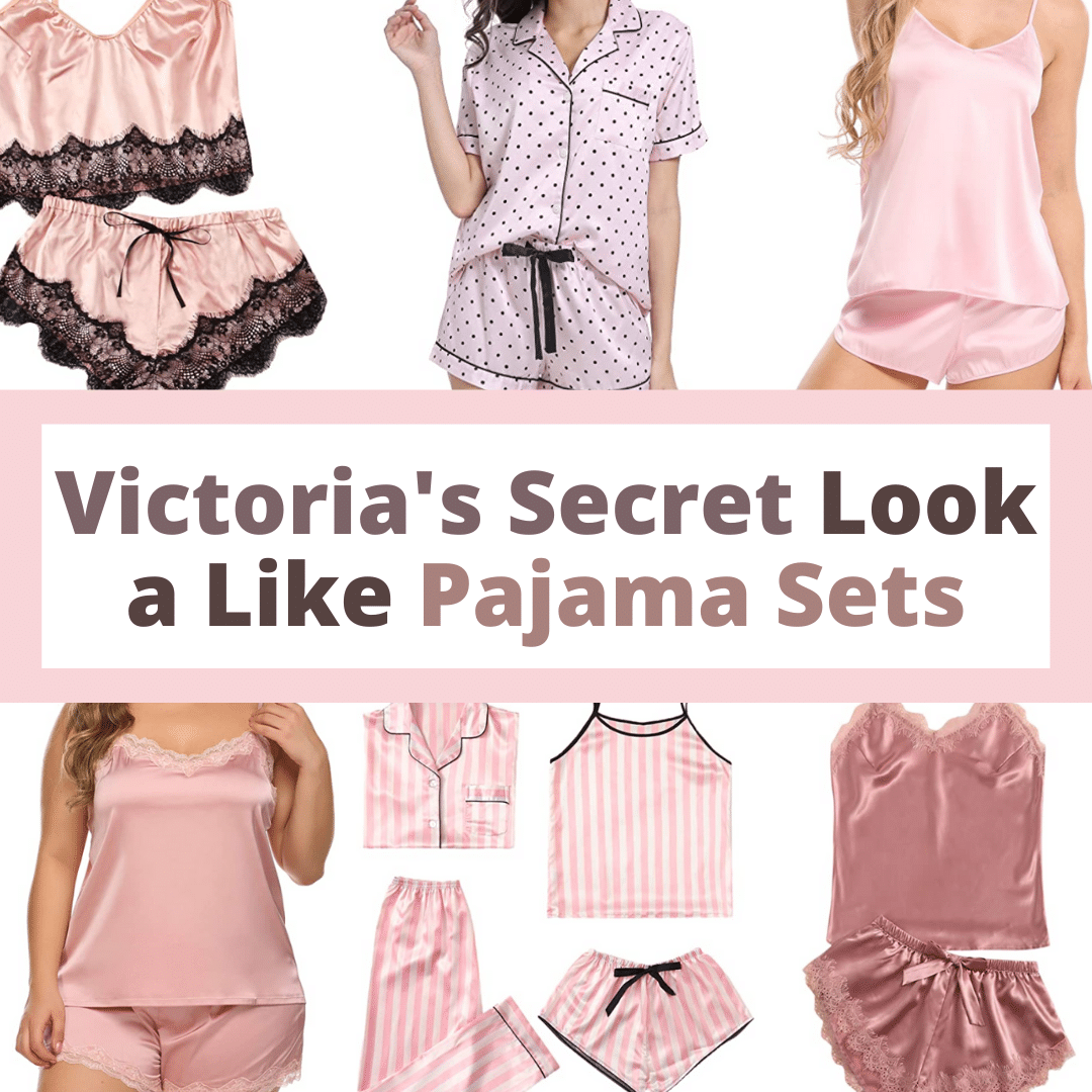 Victoria's Secret Look a Like Pajama Sets for Sale on Amazon by Very Easy Makeup