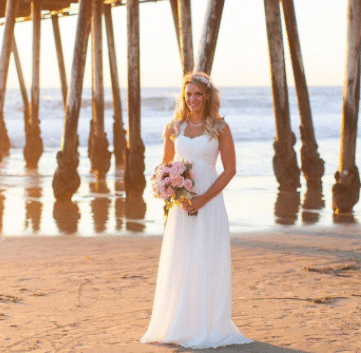 Beach Wedding Dress with Sleeves